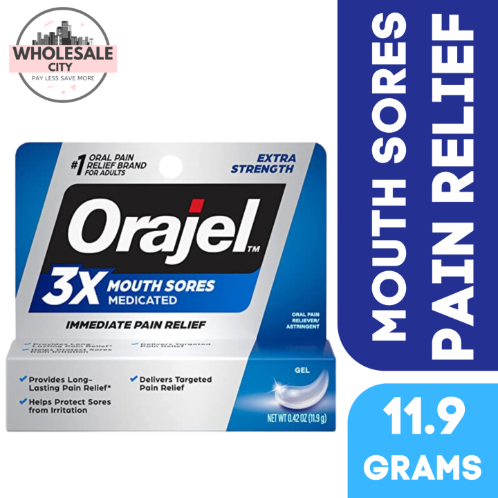 Orajel 3x Mouth Sore Medicated Immediate Pain Relief Lazada PH