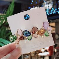 Fashion Crystal Butterfly Hair Clip Large Top Clip Flower Spring Clip Cute Women 39;s Duckbill Clip Headdress