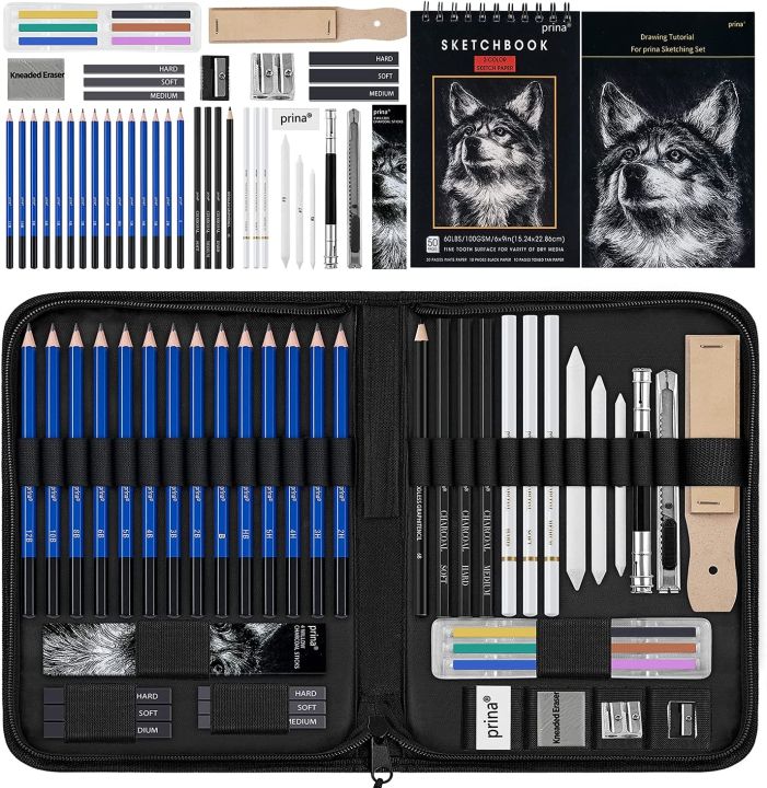 GetUSCart 72PCS Drawing  Art Supplies Kit Colored Sketching Pencils for  Artists Kids Adults Teens Professional Art Pencil Set with Case  Sketchpad Watercolor  Metallic PencilIdeal Beginners Coloring Set