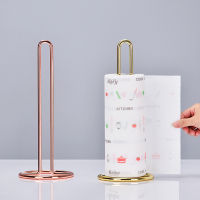 Golden Paper Towel Rack European Luxury Countertop Metal Paper Holder for Kitchen Living Room Bathroom