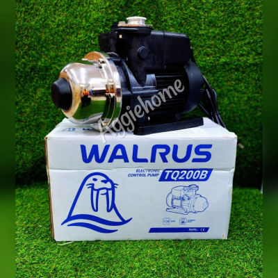 🇹🇭 WALRUS 🇹🇭 ปั๊มน้ำอัตโนมัติ รุ่น TQ200B กำลัง 180 วัตต์ ท่อออก 1x1"นิ้ว สูงสุด 24 ม.ปริมานน้ำ 48L/นาที ปั๊มน้ำ ปั๊มบ้าน จัดส่ง KERRY 🇹🇭