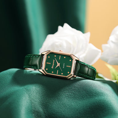ผู้หญิงนาฬิกาสีเขียวขนาดเล็กนาฬิกาสาวนาฬิกาควอตซ์นาฬิกาผู้หญิงนาฬิกาผู้หญิงนาฬิกา