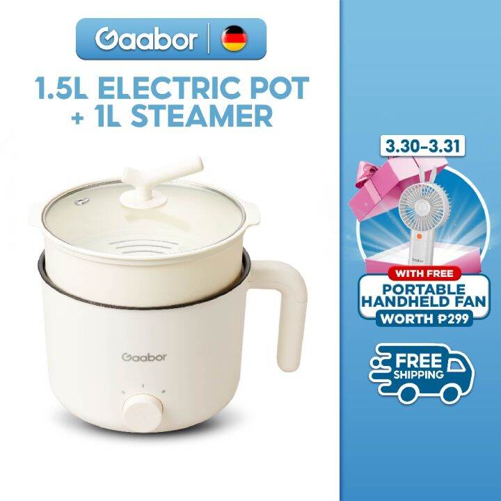 Gaabor Mini Rice Cooker 1.8L/2.5L Multifunction Cooker NonStick Inner