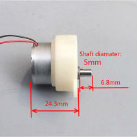 【☸2023 New☸】 chexiuhua มอเตอร์เกียร์ขนาดเล็ก Dc 3-9V 21Rpm มอเตอร์เกียร์แบบติดแปรงหนอนความเร็วต่ำช้า