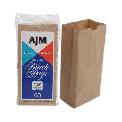 AJM Brown Paper Lunch Bags 40 Count Lazada PH