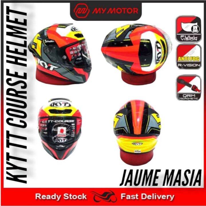 Kyt Tt Course Helmet Jaume Masia 5 Full Face Helmet Lazada