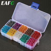 【YF】 100pcs 50pcs Car Fuse Assortment Set Profile Middle Size Blade Type Auto Truck 2-35A with Box Clip