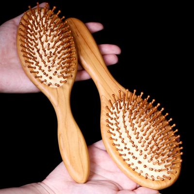 【CC】 Hair Improve Growth Wood hairbrush Prevent Loss Comb Teeth