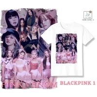 การออกแบบเดิมเสื้อยืด#BlackPink Pink Venom Inspired Sublimation Graphic TeesS-5XL