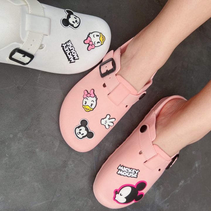 รองเท้าหัวโตผู้ใหญ่-ทรง-crocs-ลาย-tsum-tsum-ลิขสิทธิ์แท้-ป้ายห้อย-disney-ถ่ายจากสินค้าจริง-มีของพร้อมส่ง