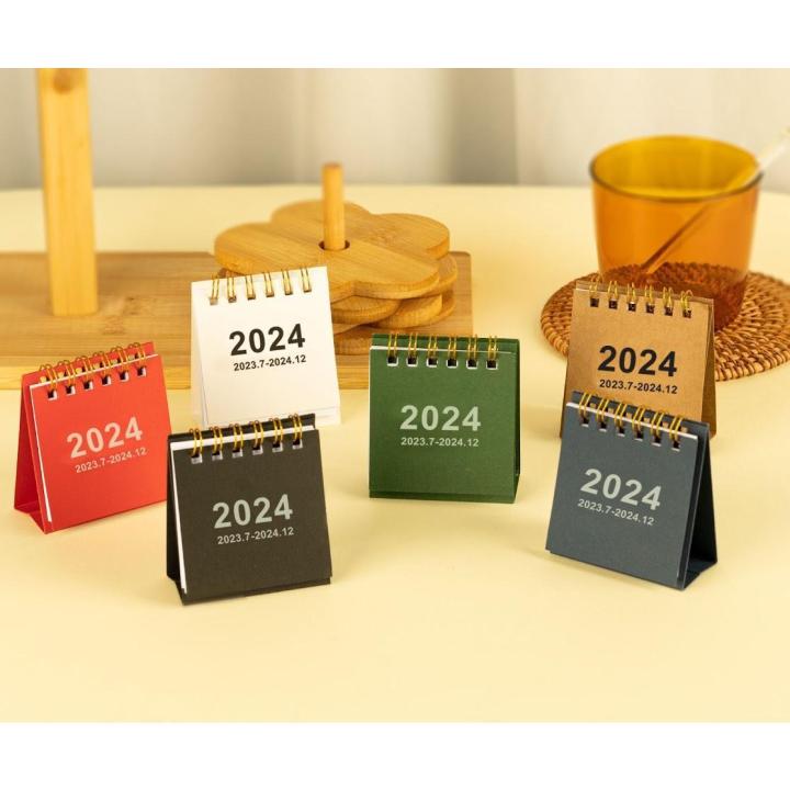 TOYSSAFARI MINI Pocket Calendar Year 2024 Solid Color Small Kalendar