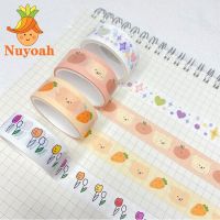 【LZ】✐  Kawai urso cenoura washi fita de papel de mascaramento diário diy escritório adesivo decoração scrapbooking artigos de papelaria suprimentos