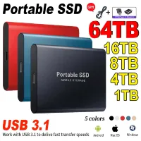 SSD แบบพกพาของแท้ USB 1TB 3.1ความเร็วสูงโมบายล์โซลิดสเตทไดรฟ์ประเภท C อุปกรณ์จัดเก็บฮาร์ดดิสก์ภายนอกสำหรับ Mac แล็ปท็อป