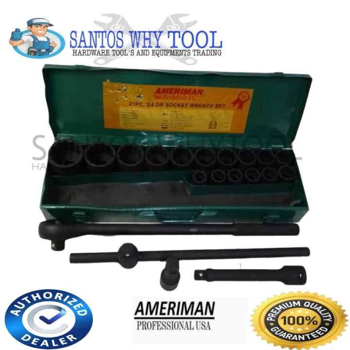 AMERIMAN 3/4 DRIVE SOCKET WRENCH FLOWER TYPE Lazada PH