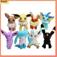 BRAIN 20cm ของขวัญสำหรับเด็ก ยัดไส้ผ้าฝ้ายนุ่ม Umbreon Vaporeon Flareon หุ่นจำลอง ตุ๊กตาอีวุย Eeveelution Leafeon Espeon ตุ๊กตาโปเกมอน