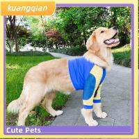 KUANGQIAN เสื้อผ้าของเล่นสัตว์เลี้ยงสำหรับสัตว์เลี้ยงการป้องกันข้อศอกแบบสั้นแฟชั่นเสื้อผ้าสุนัขเสื้อสวมหัว