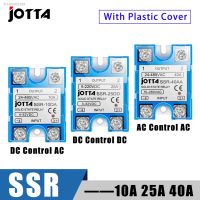 ❈ Solid State Relay Module For Temperature Controller Single Phase SSR 10DA 25DA 40DA 10AA 25AA 40AA With Dust Cover