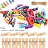 50/100 pcs Mini 25mm Natural Wooden Clips Photo Clips Clothespin DIY Wedding Party Wooden Clip Clips Pegs Dropshipping