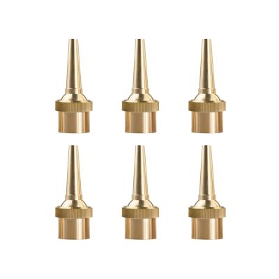 6 PCS Fountain Nozzle Head G1/2 DN15 Adjustable Direction Jet Water Spray Sprinkler Head for Garden Pond Amusement Park