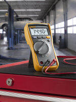 Fluke 115C มัลติมิเตอร์แบบดิจิทัล CAT III 600V ระดับความปลอดภัย,True-RMS มิเตอร์แอลซีดี Backlit Ac/dc Voltage Current ถึง600V 10A 6000ชิ้น,วัดความต้านทาน,ความต่อเนื่อง,ความถี่,ความจุ,ซองใส่และซิลิโคนชุดทดสอบสารตะกั่ว