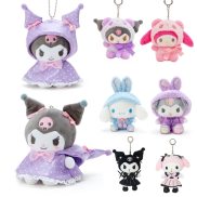 Sanrio Đồ chơi nhồi bông búp bê dễ thương kuromi plushie Keychain nhồi