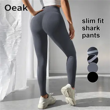 36% OFF Designer clothing Shark skin leggings women wearing thin high  waisted tight hip lifting yoga pants for spring and autumn sports