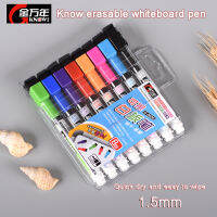 GenvanaKnow Magnetic Whiteboard Marker Erasable Board Marker With Magnet Quick-Drying Easy Erase 1.5MM Office &amp; School Supplies