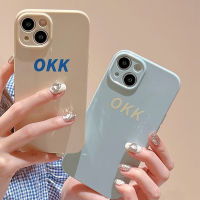 เคสโทรศัพท์ซิลิโคนสีทึบใช้ได้กับ IPhone14 13 12 11 Pro Max X XS ฝาหลัง TPU นุ่มกันกระแทกเรียบ