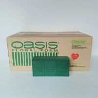 โฟมปักดอกไม้ โอเอซิส ยี่ห้อ oasis รุ่น classic 1กล่อง โฟมจัดดอกไม้ โฟมเสียบดอกไม้ โฟมก้อน โอเอซีส โอเอซิส อุปกรณ์จัดดอกไม้ อุปกรณ์งานฝีมือ