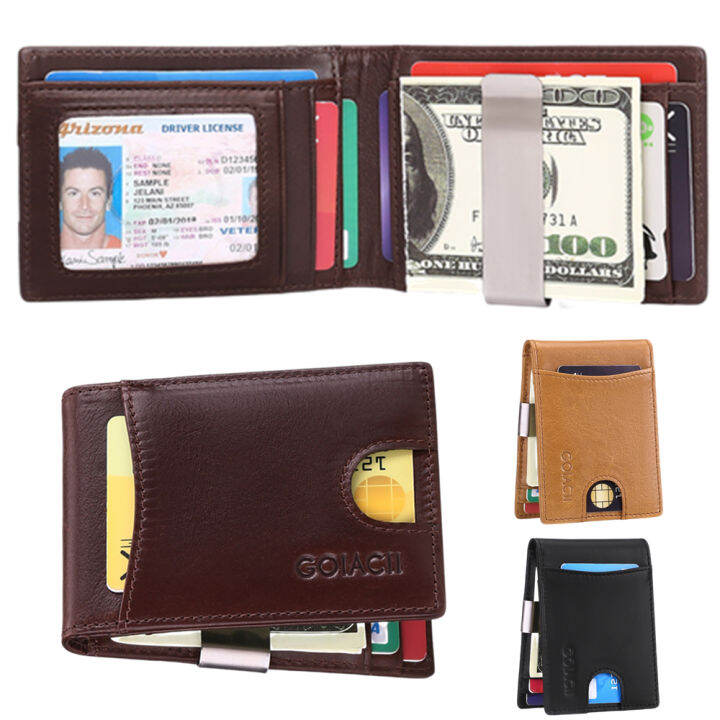 Personalized Engraved Leather Wallet For Men - Custom Photo & Text Bifold RFID Wallet, Great Gift For Dad/Husband