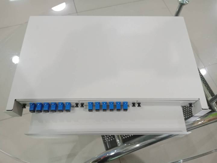 ชื่อสินค้า-odf-rack-mount-12-core-sc-1u-3-snap-แบบ-เลื่อนได้-ชนิด-single-mode-พร้อมใช้งาน