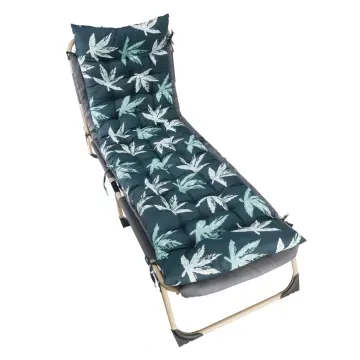 Suede Sun Lounger Chair Cushions Non-Slip Rocking Chair Cushion Garden  Recliner Quilted Thick Padded Seat Cushion