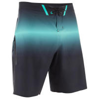 กางเกงชายหาดทรงยาวสำหรับโต้คลื่น  สีเขียวอ่อน   LONG SURFING BOARDSHORTS LIGHT GREEN OLAIAN