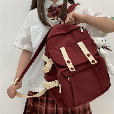กระเป๋าเป้สะพายหลัง กระเป๋านักเรียน กระเป๋าคอมพิวเตอร์ จุของได้เยอะ สไตล์ญี่ปุ่น สําหรับผู้หญิง นักเรียนมัธยมต้น New on September 7th