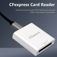 แบบพกพาชนิด C ไปยัง Cfexpress B Reader 10Gbps CFE B การ์ดความจำไดรฟ์ฟรีสำหรับคอมพิวเตอร์แล็ปท็อปโทรศัพท์สำหรับฮับชาร์จไฟฟ้าสำหรับ Macbook และ Chromebook