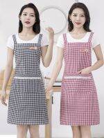 [COD] Cotton home fresh kitchen cooking breathable strap new coverall overalls