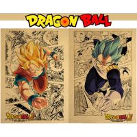 ♀✤♟ โปสเตอร์กระดาษคราฟท์ลายการ์ตูน Dragon Ball Spuer ขนาด 50x35 ซม