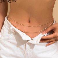 Retro Statement Exquisite Minimalism Layered Waist Chain Women Korean Fashion Belly Belt Snake Chains Body Jewelry Female Gifts