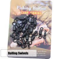 20pcs Carp Fishing Accessories UK8 Rolling Swivels Hair Carp Rig Connector Snap Swivel For Carp Coarse Hook Link Fish Tackle Accessories