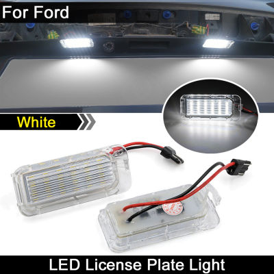 2Pcs For Ford C-Max Transit Connect Edge Ecosport Ranger Transit-150250350 For Jaguar XJ XF LED Number License Plate Light