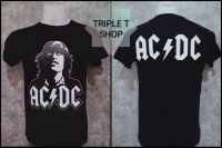 เสื้อยืดคอกลม สกรีนลาย ACDC