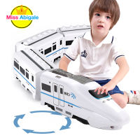 1:8 Harmony Railcar Simulation High-speed Railway Train Toys for Boys Electric Sound Light Train EMU Model Puzzle Child Car Toy