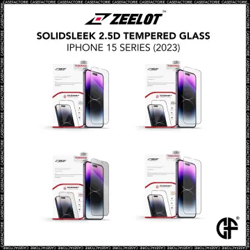 ZEELOT SOLIDsleek 2.5D+ Tempered Glass Screen Protector for iPhone 15  Series, Anywhere For You