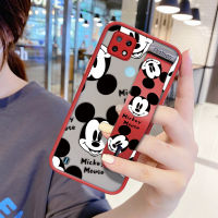 UCUC เคสโทรศัพท์เคสสำหรับ Realme C21กันกระแทก Frosted กลับ (Mickey) แผ่นเคสมือถือ เคสโทรศัพท์ เคสสาวนุ่มขอบฝาครอบเลนส์ป้องกันเลนส์โทรศัพท์บางเฉียบกรณี (สายรัดข้อมือ) Realmi C21