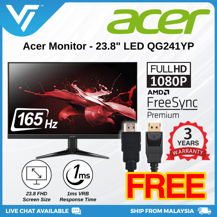 acer qg241yp gaming monitor