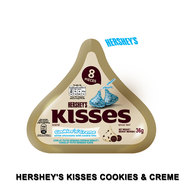 Hershey's Kisses Cookies & Creme 36g | Lazada