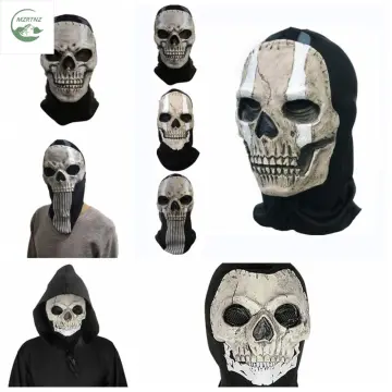 Ghost Mask MW2 Skull Full Face Mask Black Balaclava Ghosts Skull