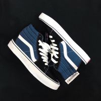 สินค้าลิขสิทธิ์แท้ vans Old skool Sk8 Hi Navy Black รองเท้าวิ่ง รองเท้ากีฬา yPNA