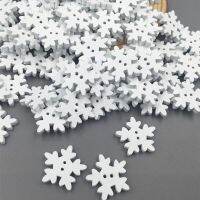 DIY 200PCs Crafts Christmas Snowflake Wooden Buttons Fit Sewing Fast Transport 18mm Haberdashery