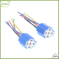 Senbilar ขั้วหลอดเซรามิคเต้ารับรีเลย์ฮอร์น5ขา DC 12V พร้อมสายเคเบิ้ลสำหรับรถจักรยานยนต์